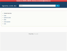 Tablet Screenshot of iguana.com.mx